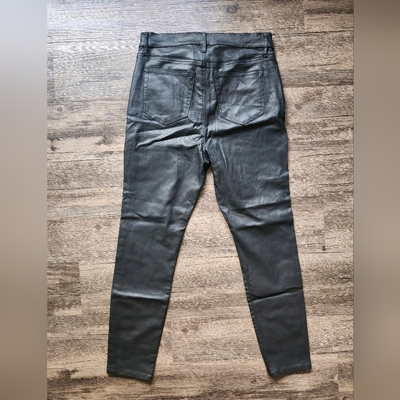 Loft The Skinny Faux Leather Black Jeans - Picture 4 of 5